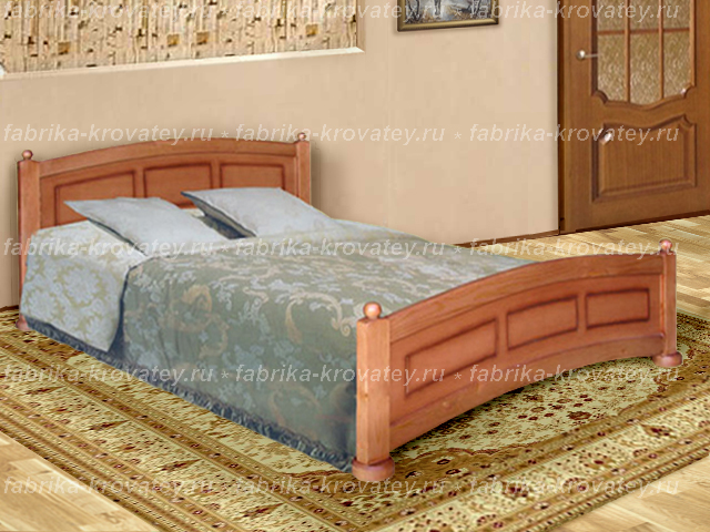 Кровати из массива сосны представлены в интернет магазине «Фабрика кроватей». 