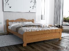 полутороспальная деревянная кровать