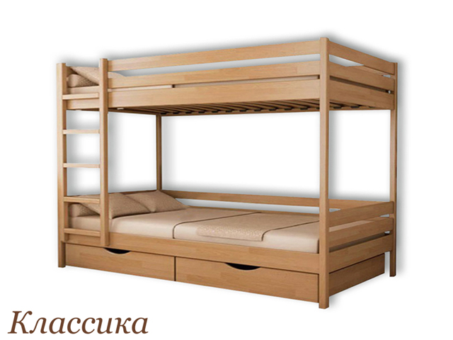 классическая двухъярусная кровать