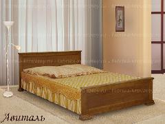 Недорогие двуспальные кровати из массива сосны.