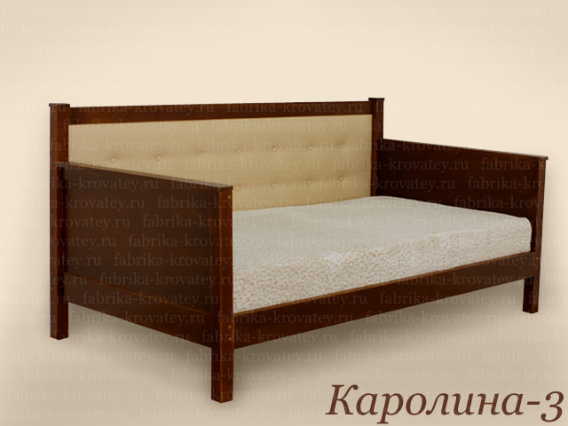 Деревянная диван кровать на ножках