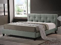 мягкая кровать в скандинавском стиле