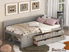 кровать со спинками с двух сторон
