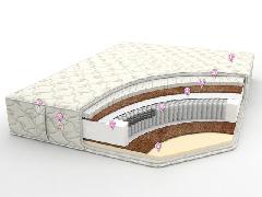 Ортопедический матрас средней жесткости с натуральным латексом и памятью формы